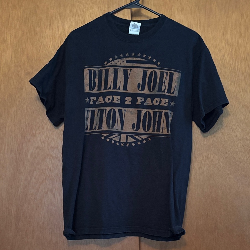 Gildan Black Billy Joel Elton John T-Shirt